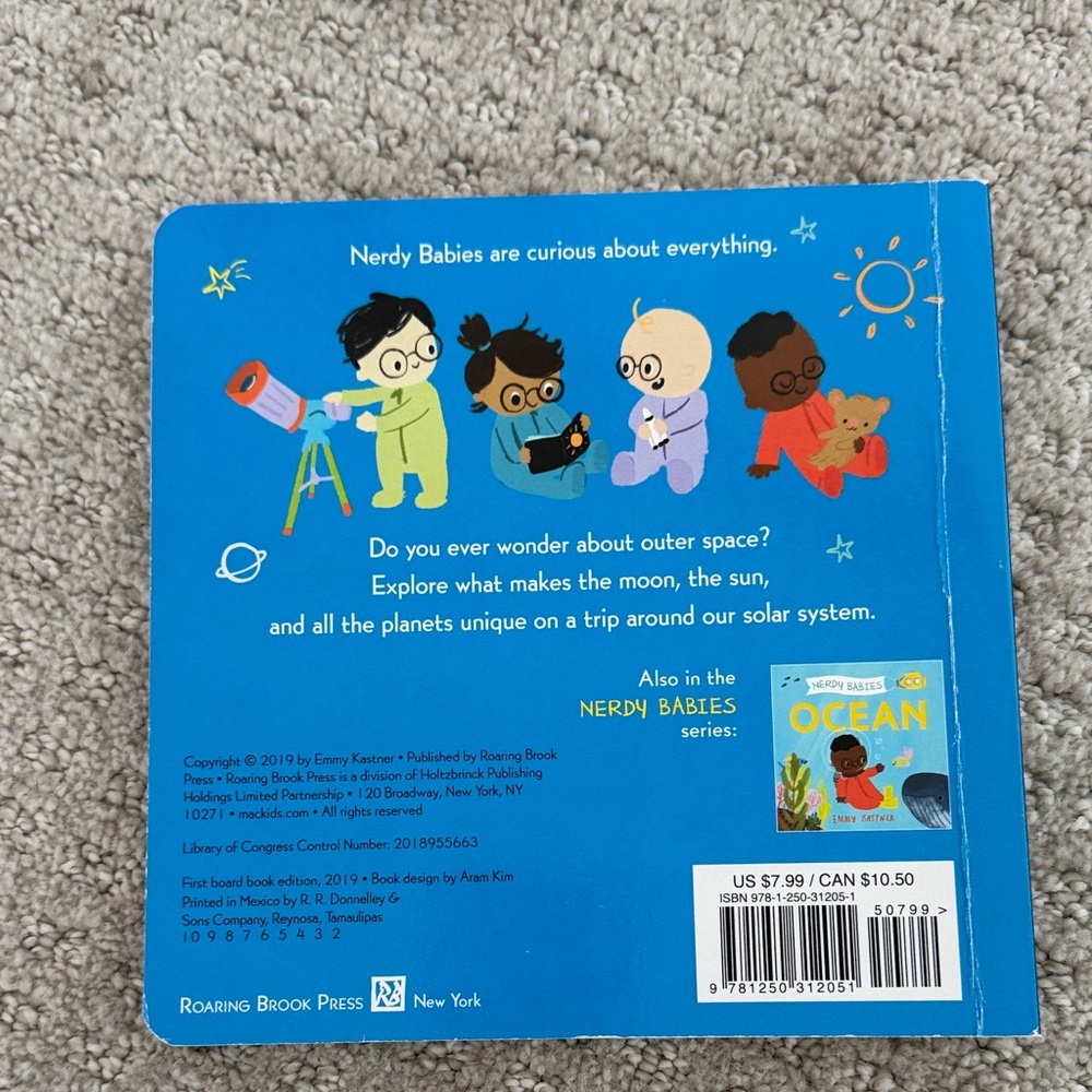 NERDY BABIES Board Book Set - Insects, Space, Ocean, Rocks, Weather - Picture 5 of 11